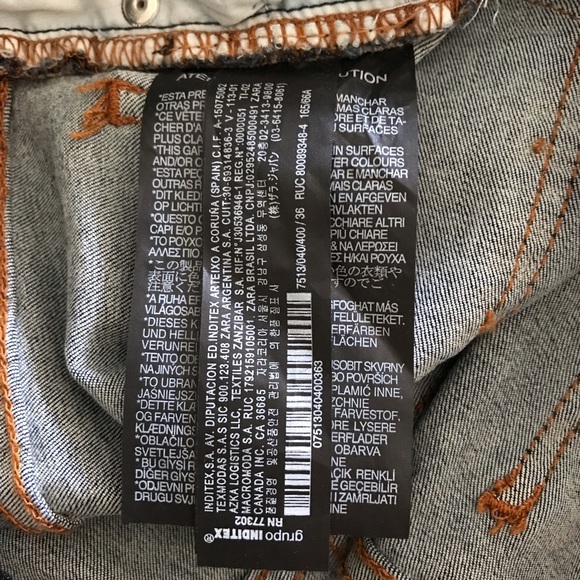 ZARA Mid-Rise Skinny Jeans Ankle - Picture 9 of 11